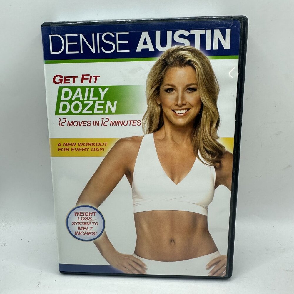 Get Fit Daily Dozen DVD 2008 Denise Austin 12 Moves in 12 Minutes